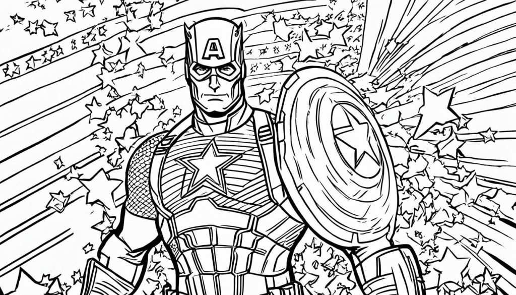 captain america coloring pictures