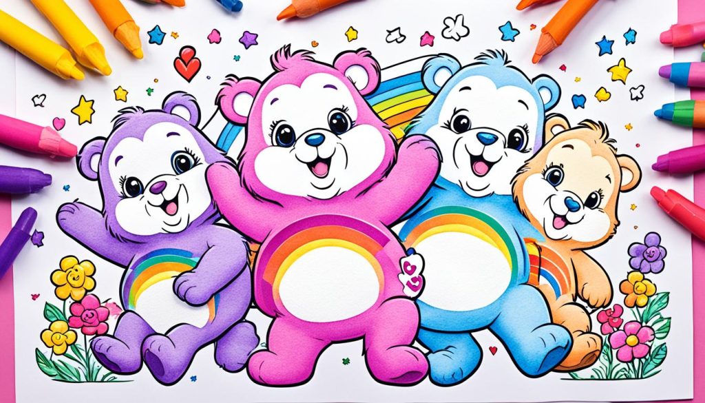 care bears coloring book pages