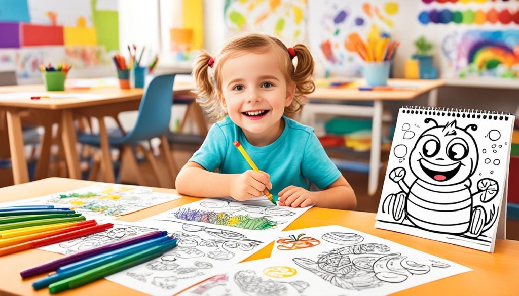 caterpillar coloring activities