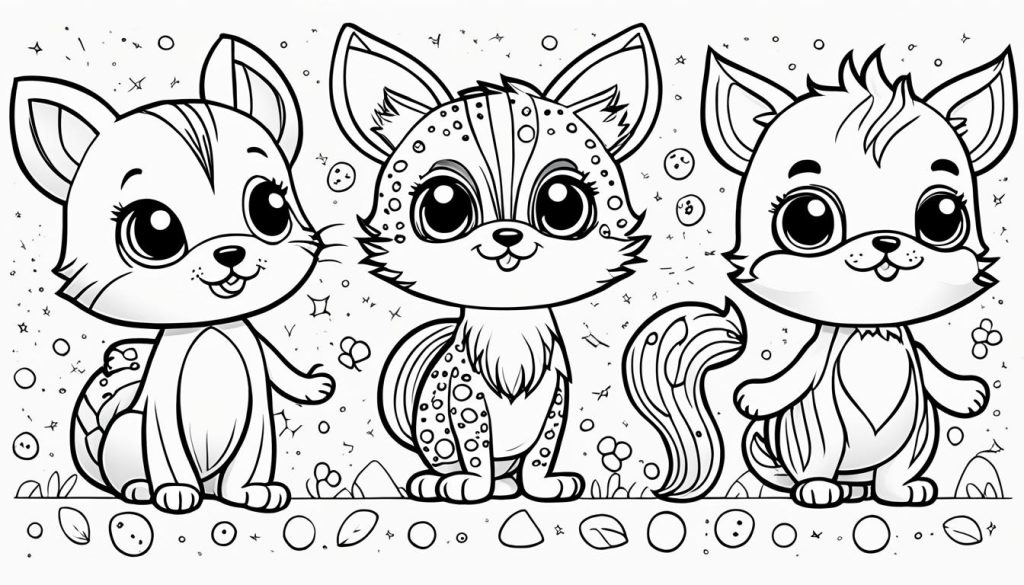 chibi line art for coloring