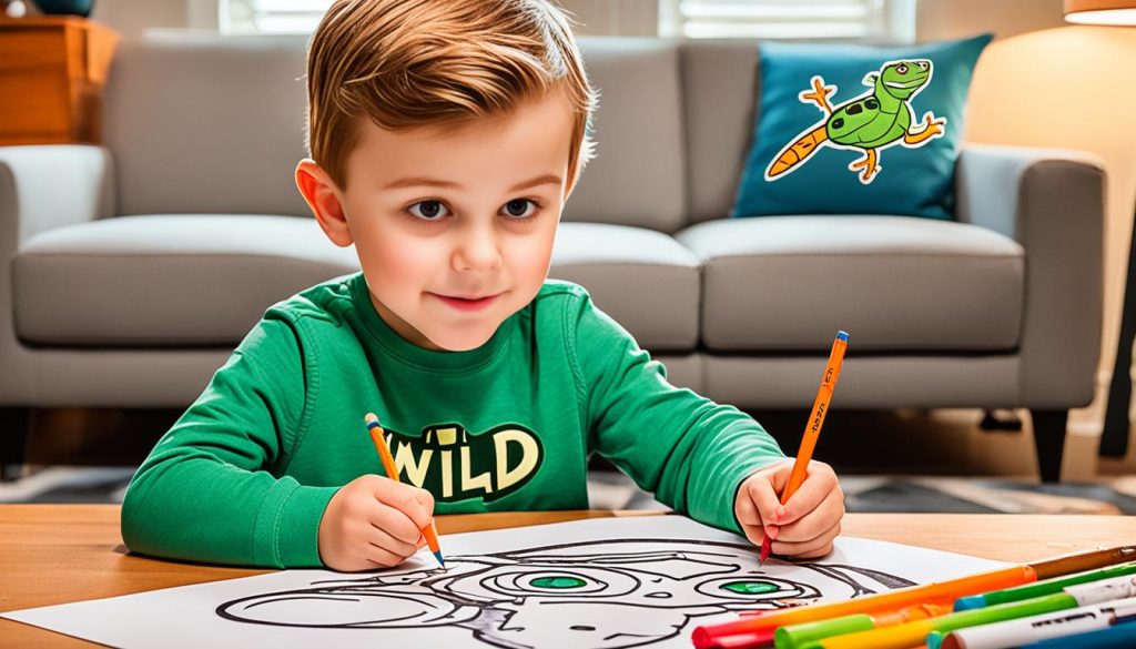 child coloring wild kratts color page printable