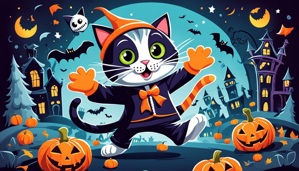 creative cat costume coloring page