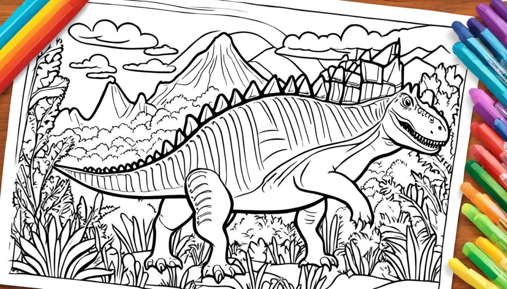 creative spinosaurus coloring