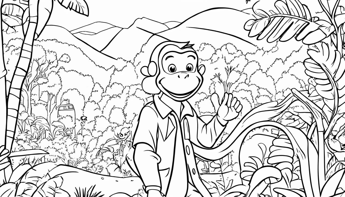 curious george coloring pages