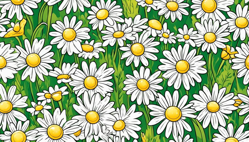 daisy art print coloring