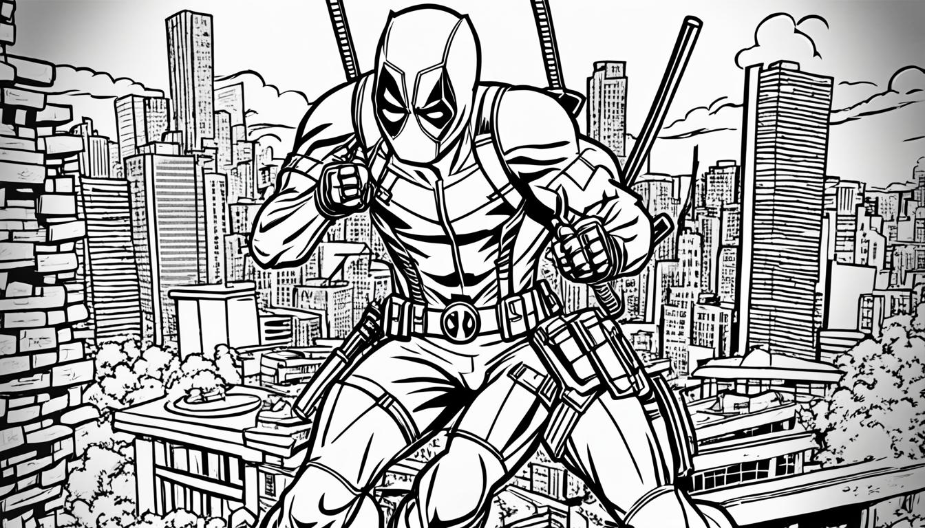 deadpool coloring pages