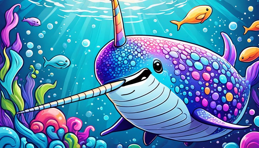 digital narwhal art