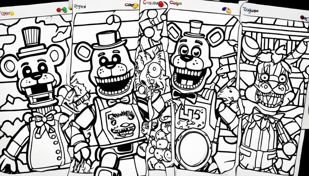five nights at freddys coloring pages