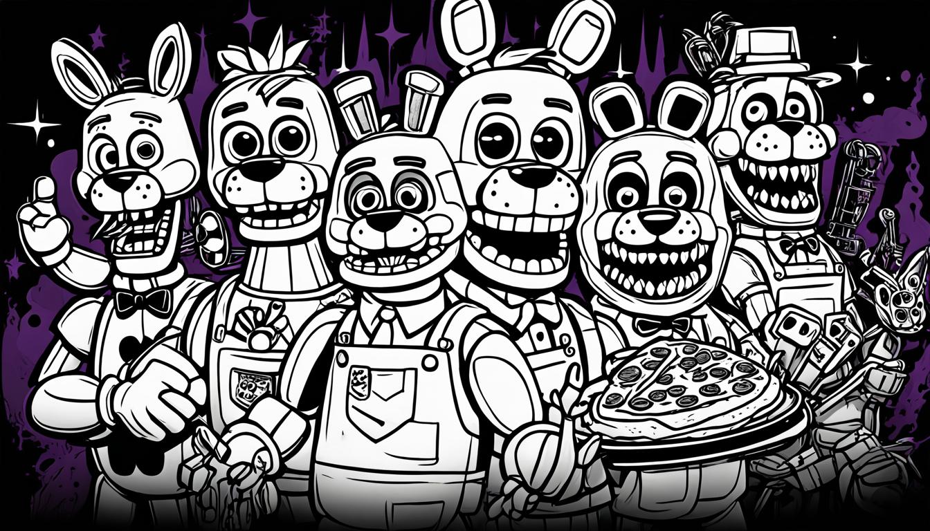 five nights at freddys coloring pages