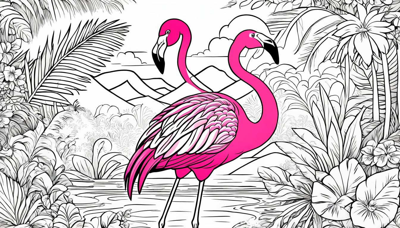 flamingo coloring pages