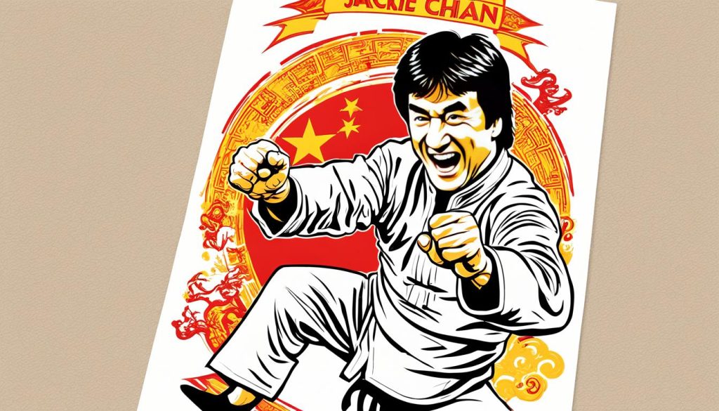 jackie chan art print
