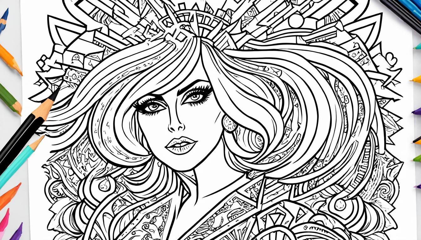 lady gaga coloring page