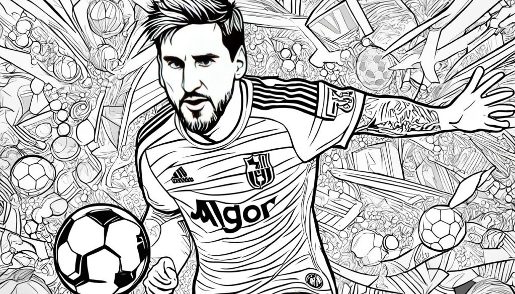 lionel messi coloring sheets