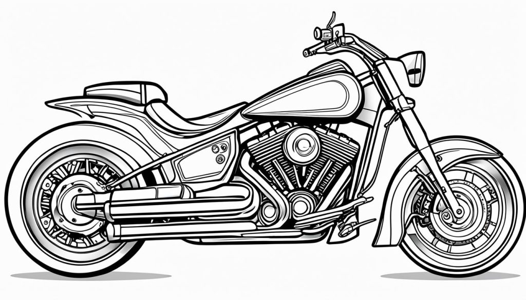 motorcycle coloring templates for adults