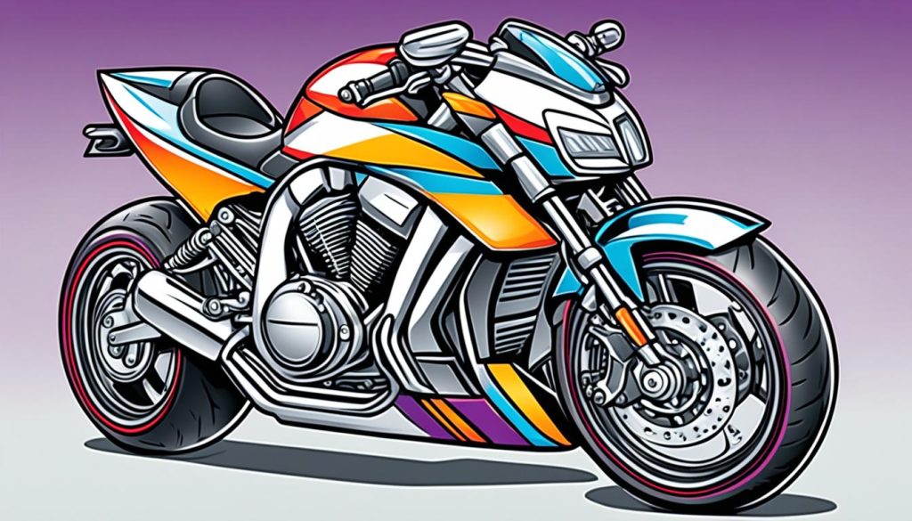 motorcycle drawing images for coloring