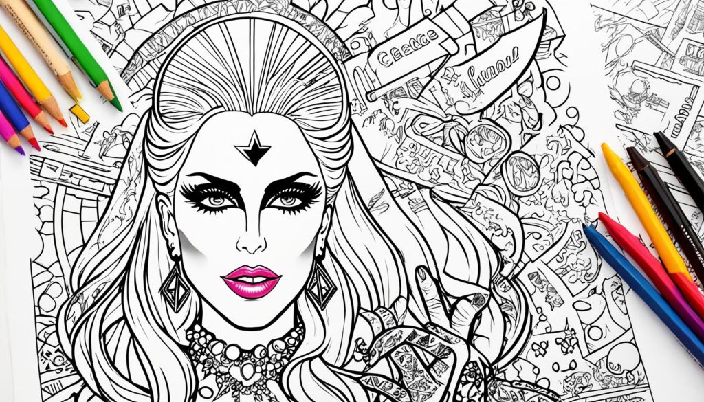 printable Lady Gaga coloring pages