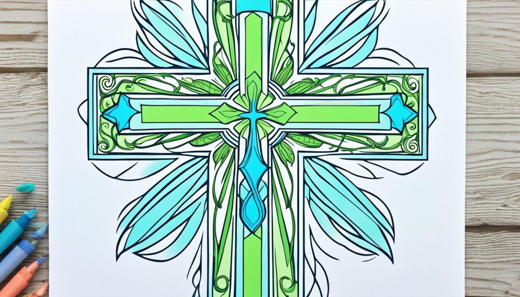 printable cross coloring page