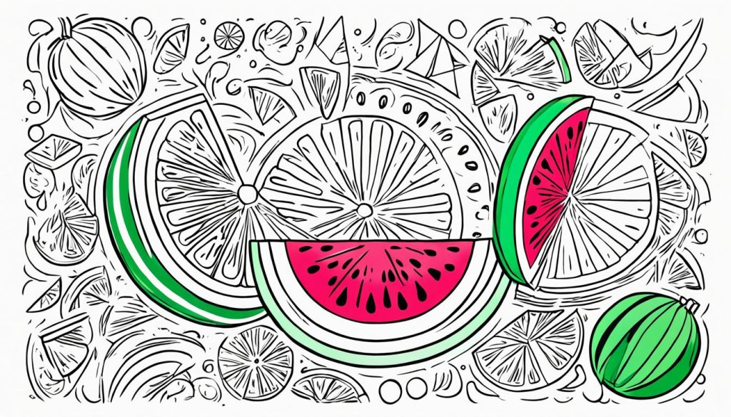 printable watermelon coloring pages printable watermelon coloring pages