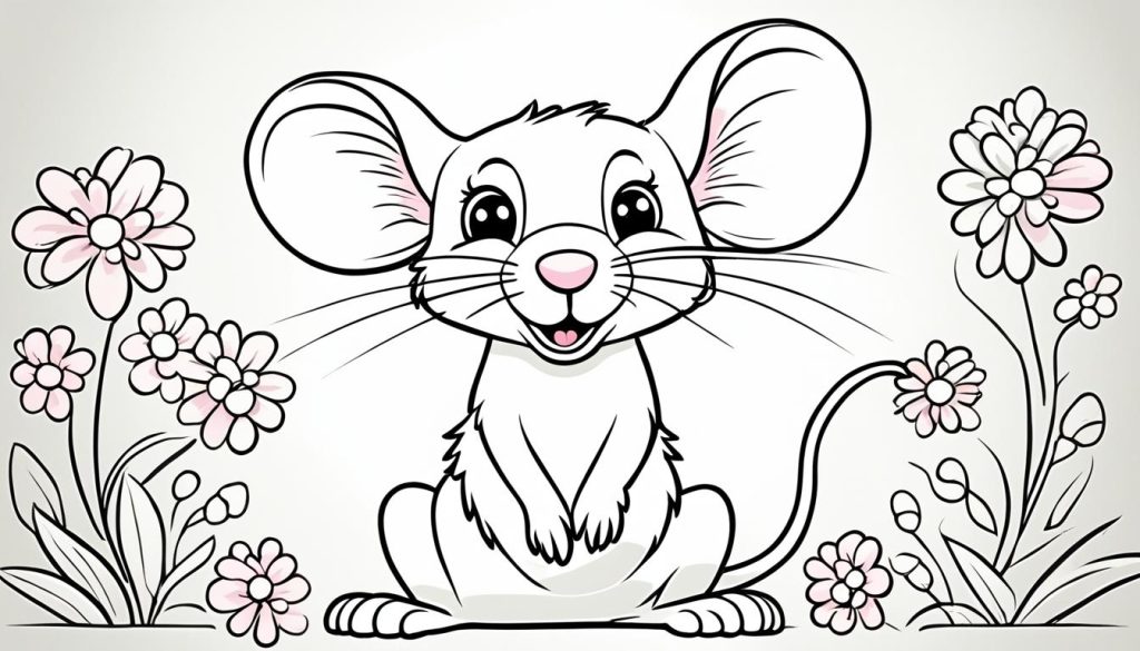 simple mouse coloring pages