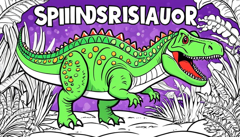 spinosaurus color book