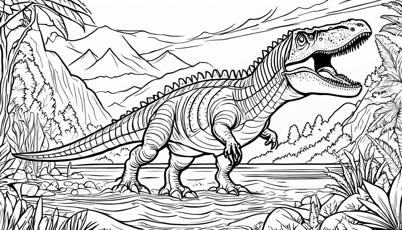 spinosaurus coloring pages