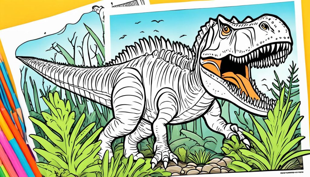 spinosaurus coloring picture