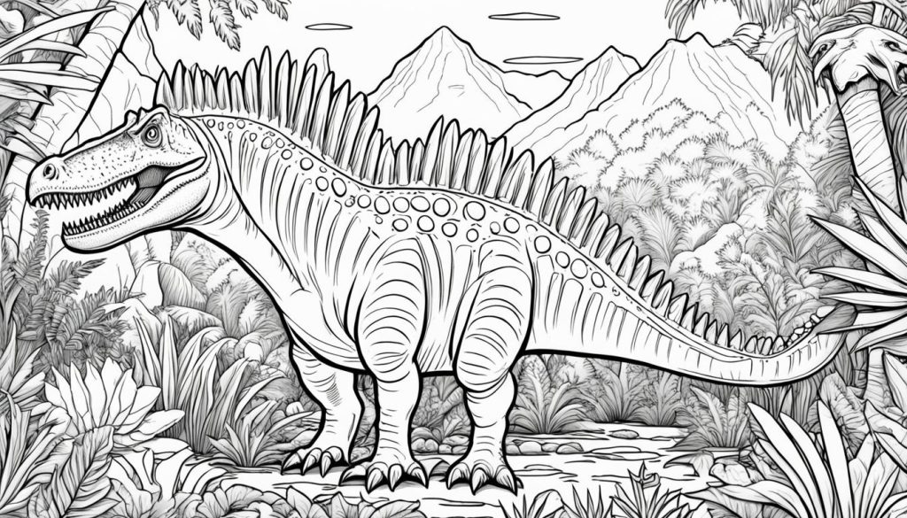 spinosaurus printable coloring pages