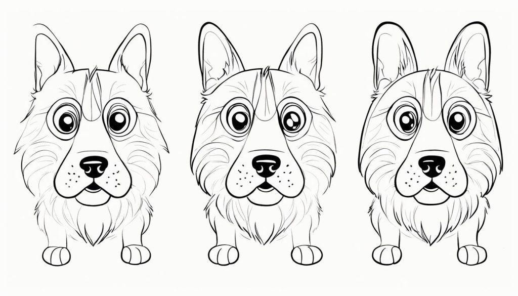 step-by-step dog drawing