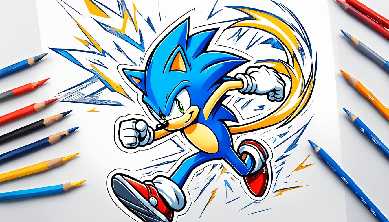 super sonic coloring pages