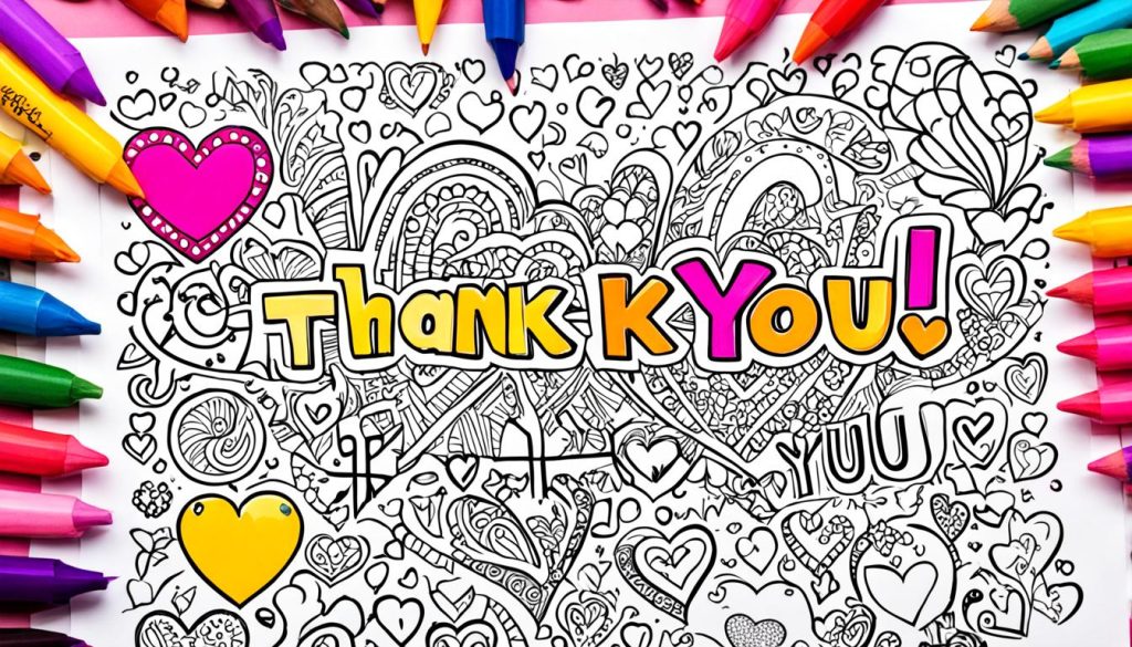 thank you coloring pages for sale