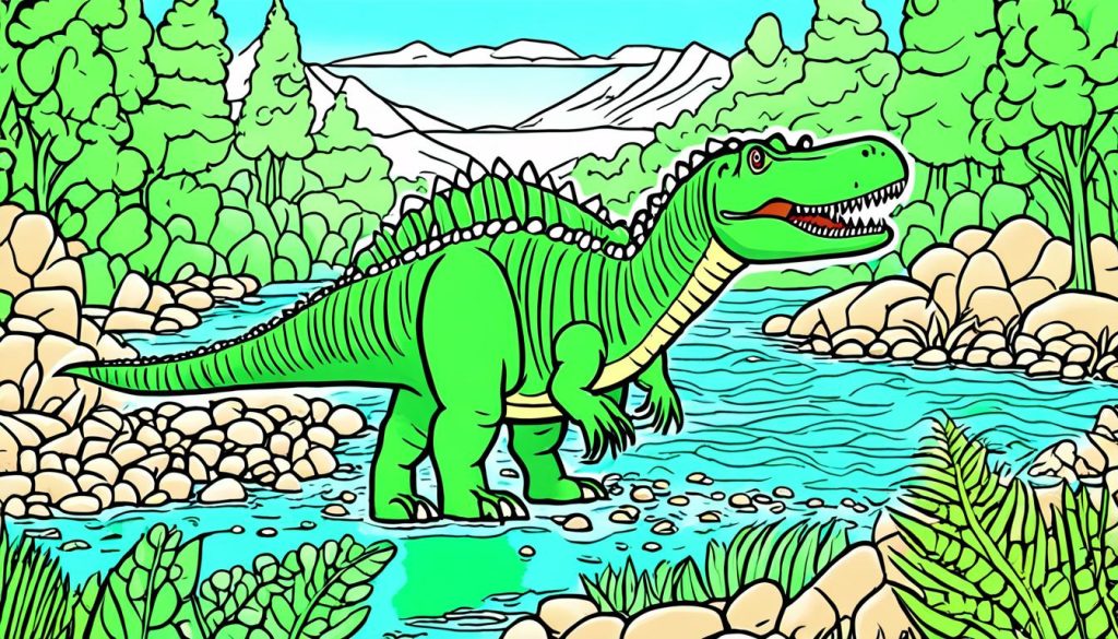 therapeutic spinosaurus coloring