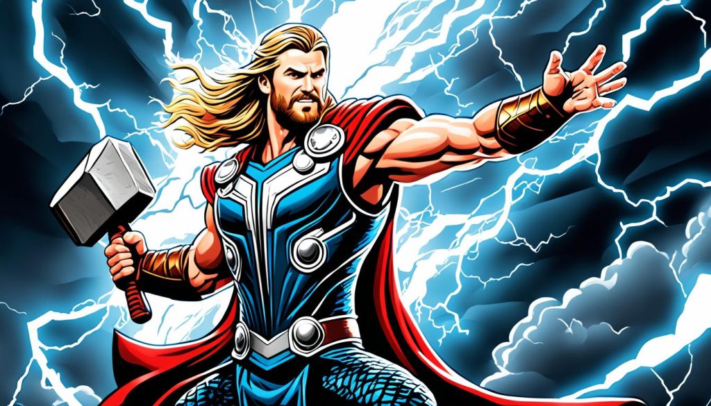 thor art digital coloring