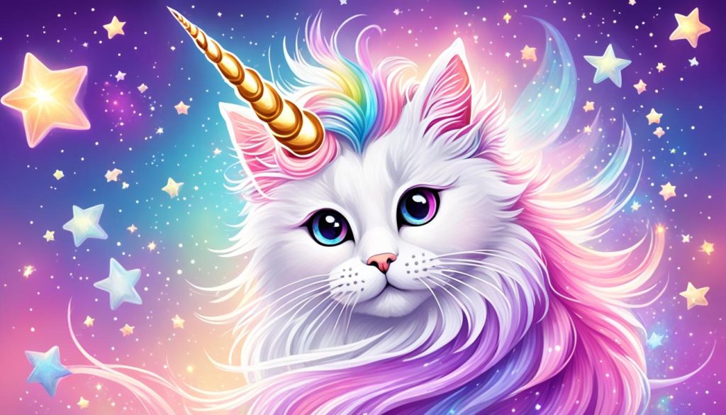 unicorn cat coloring book art