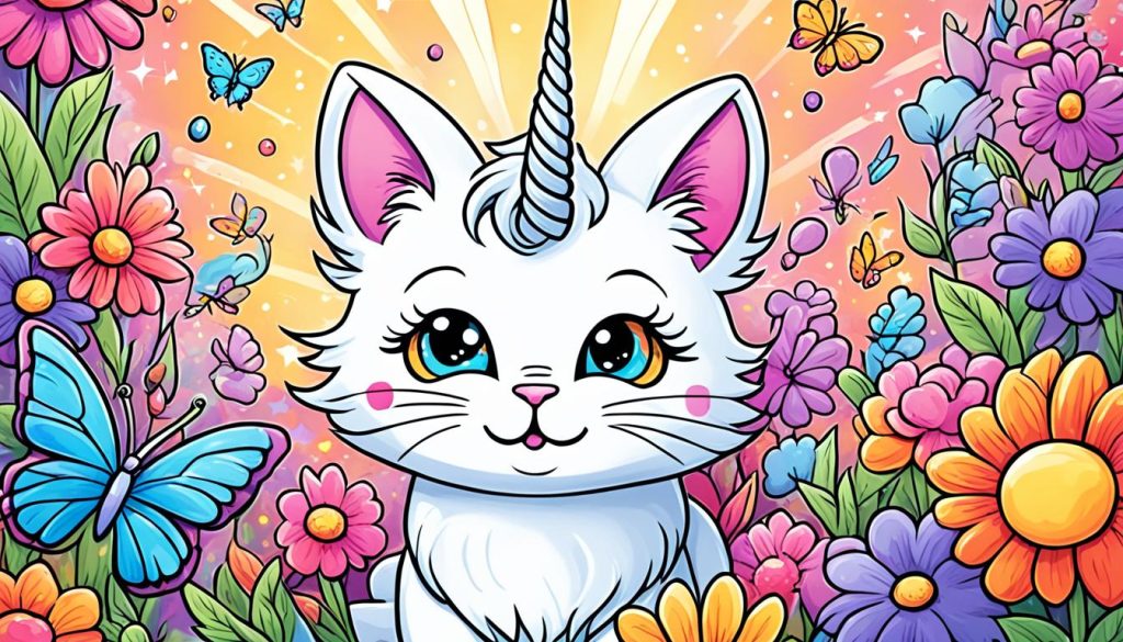 unicorn cat coloring pages