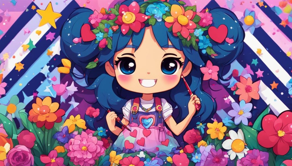 vibrant gacha life coloring pages