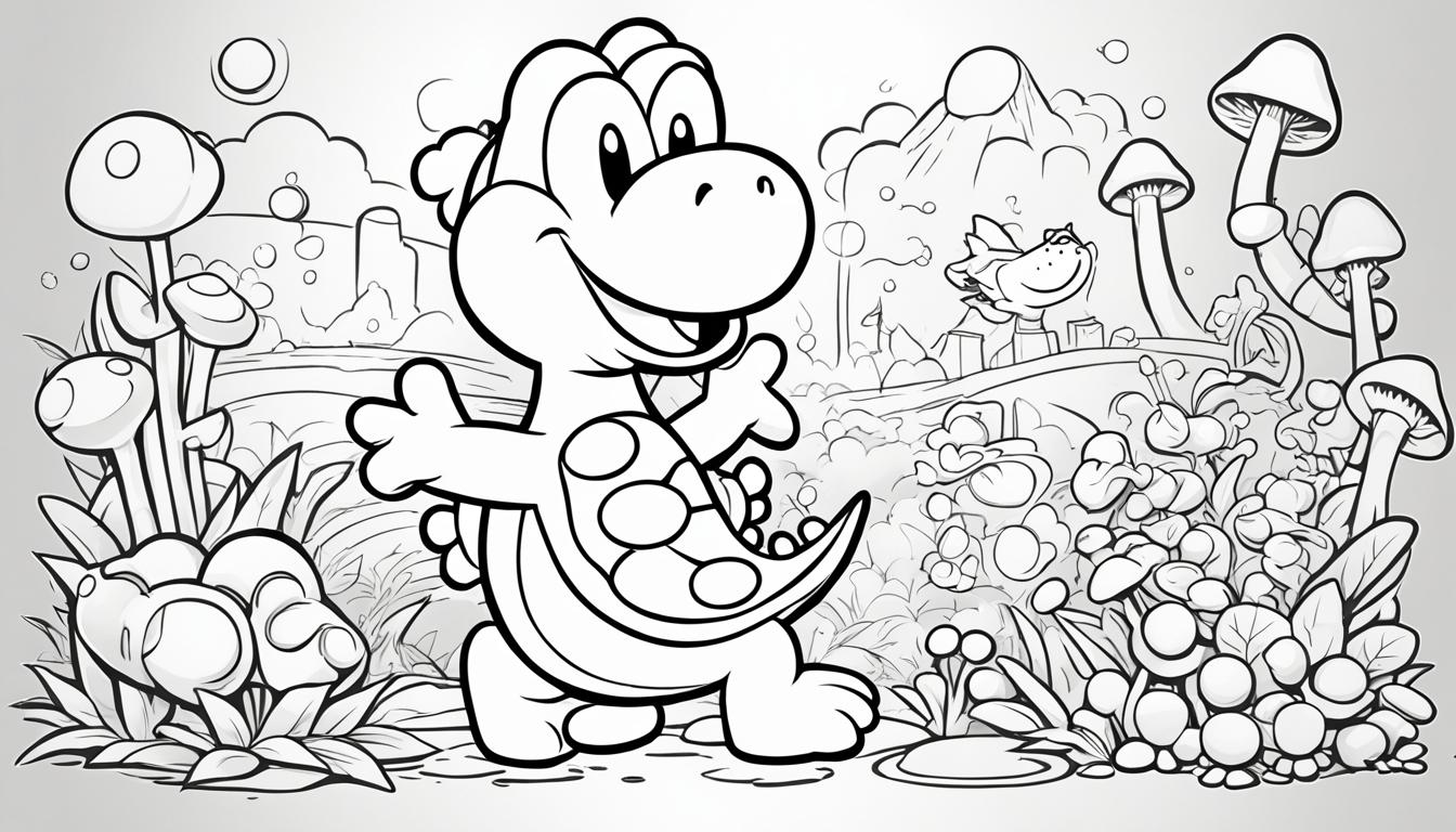 yoshi coloring pages