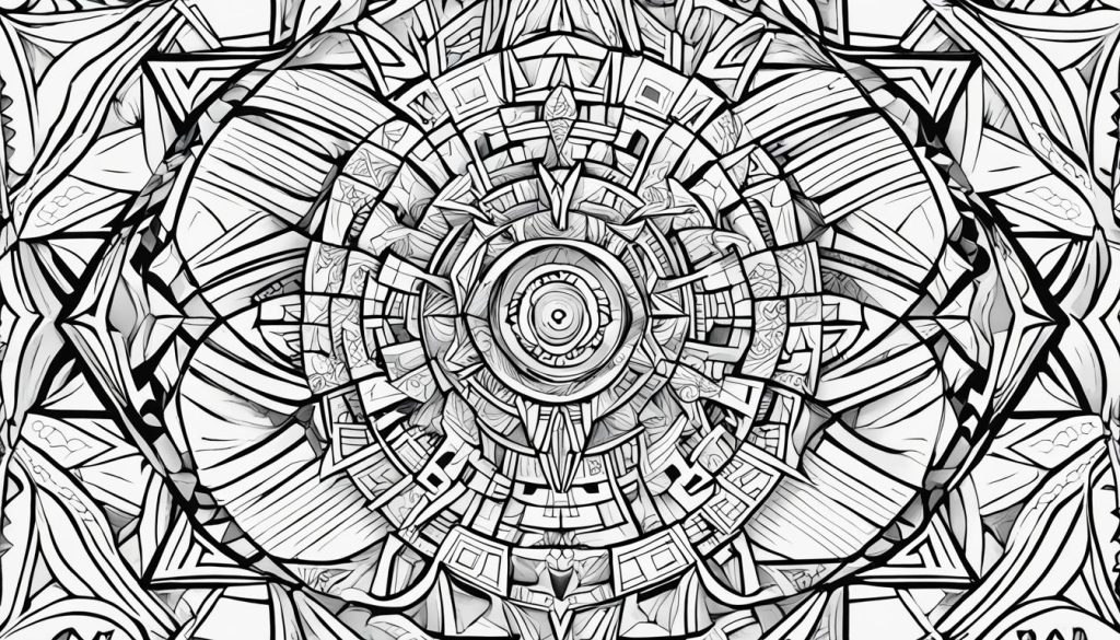 3D geometric coloring pages