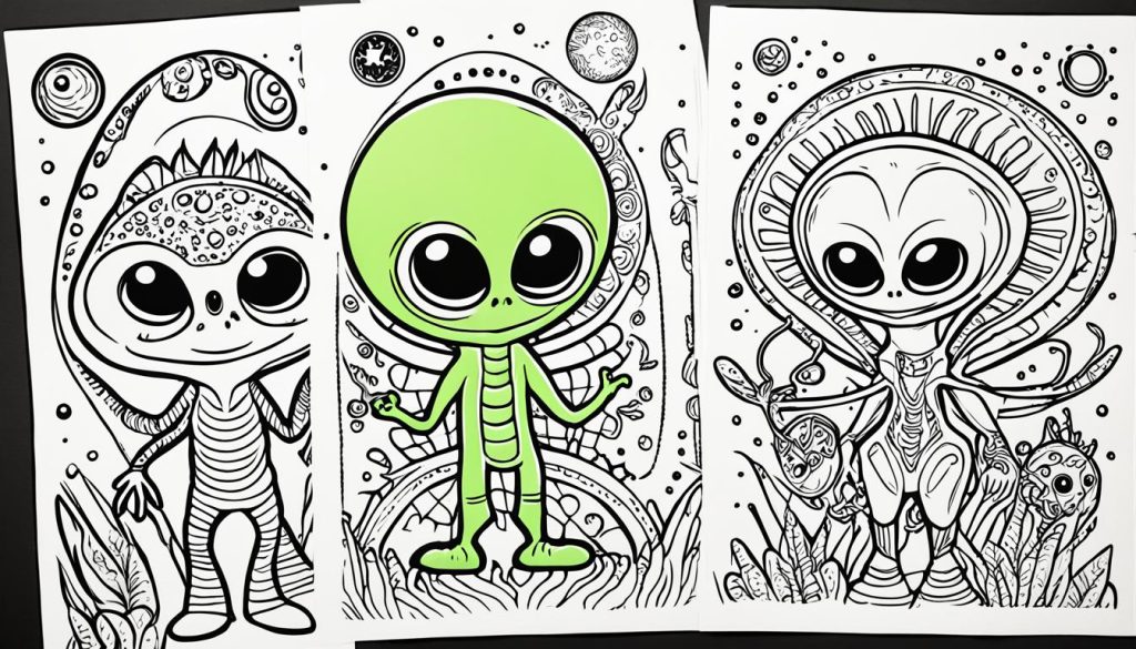 Alien coloring pages