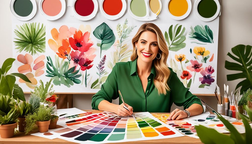 Applying Red and Green Mixes in Design