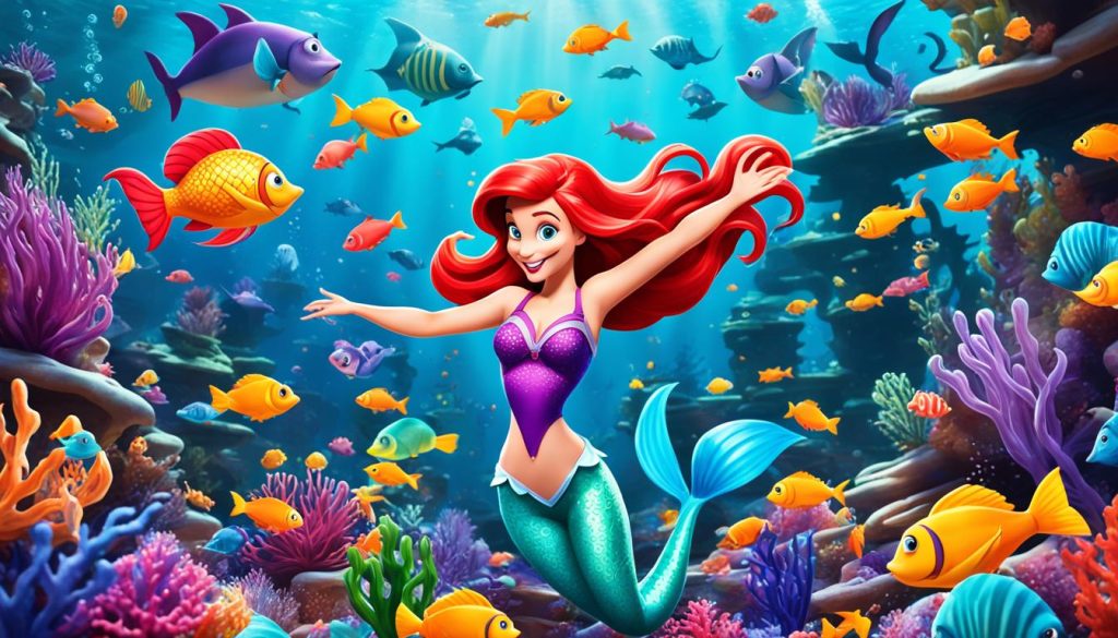Ariel Mermaid Color Book Themes