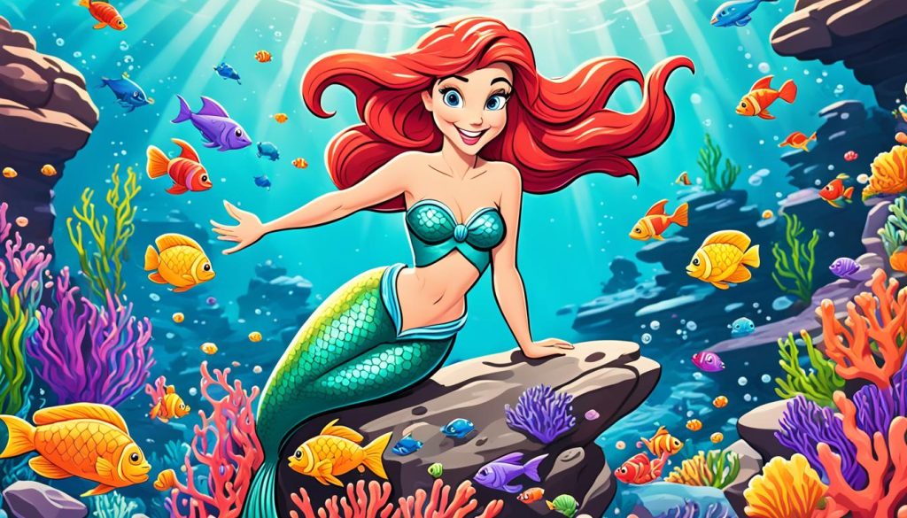 Ariel Mermaid coloring pages