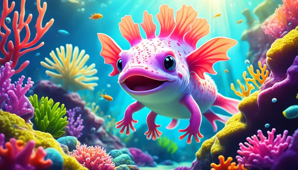 Axolotl coloring book journey