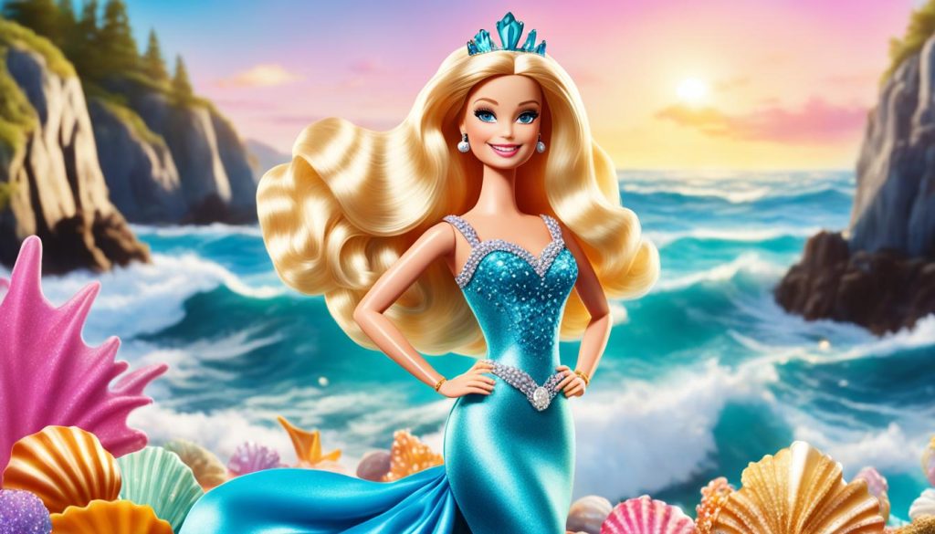 Barbie Princess and Mermaid Coloring Pages