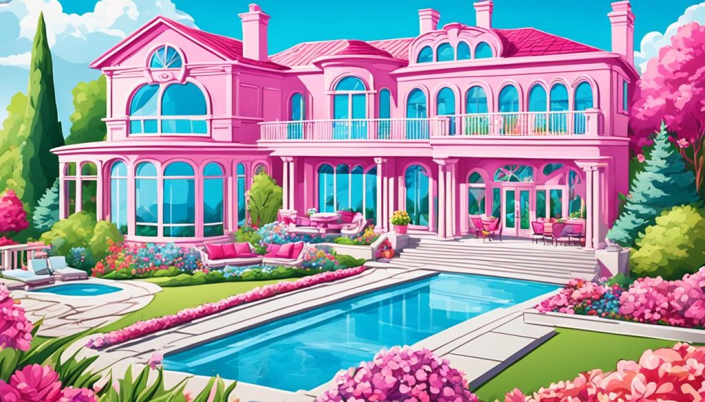 Barbie's Dream House Coloring Page