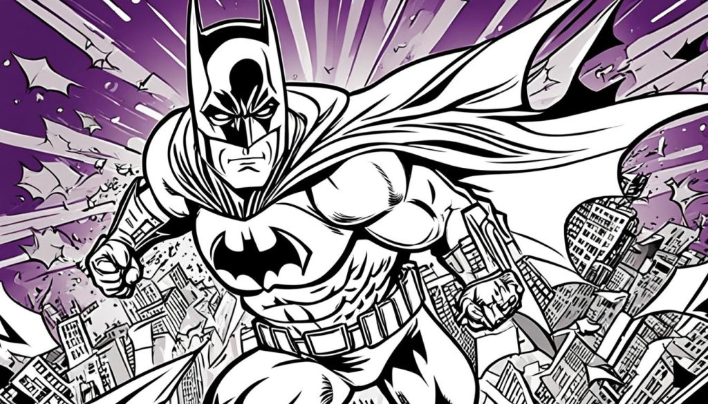 Batman coloring pages for celebrating Batman in pop culture
