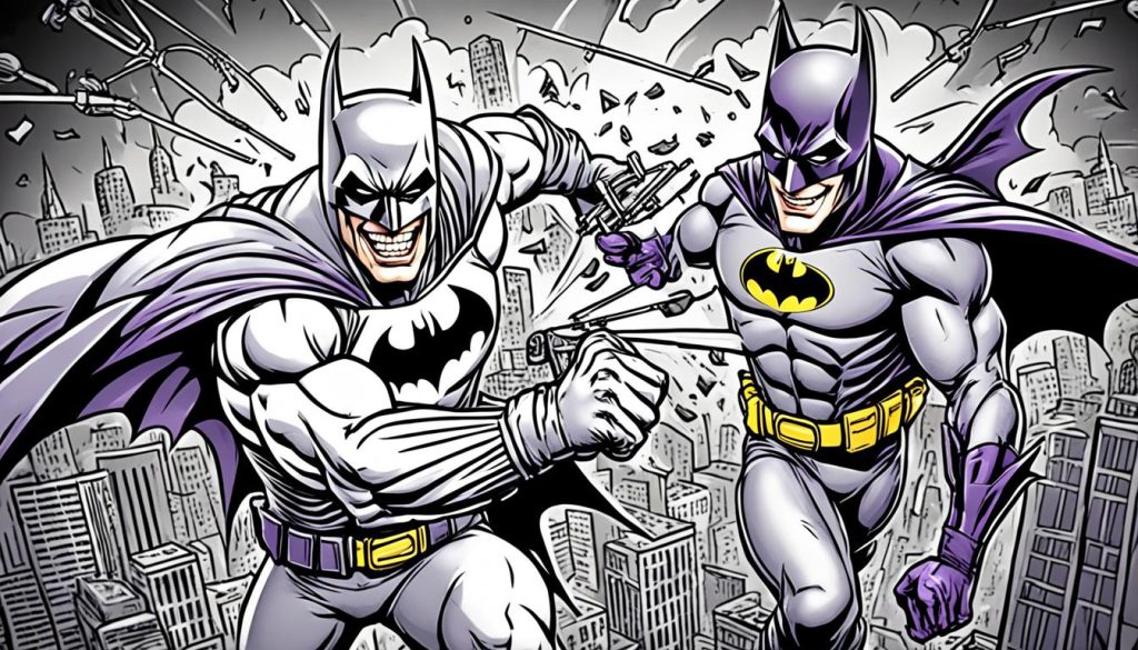 Batman vs Joker Coloring for Adults