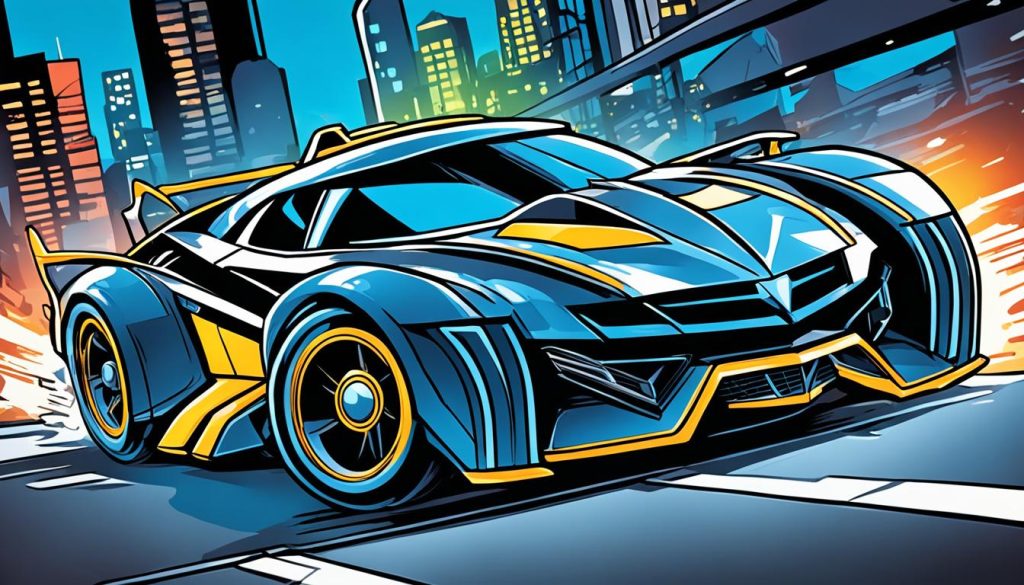 Batmobile coloring page