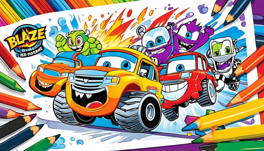 Blaze Coloring Sheets