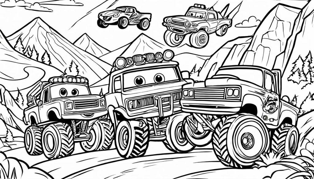 Blaze and the Monster Machines coloring pages