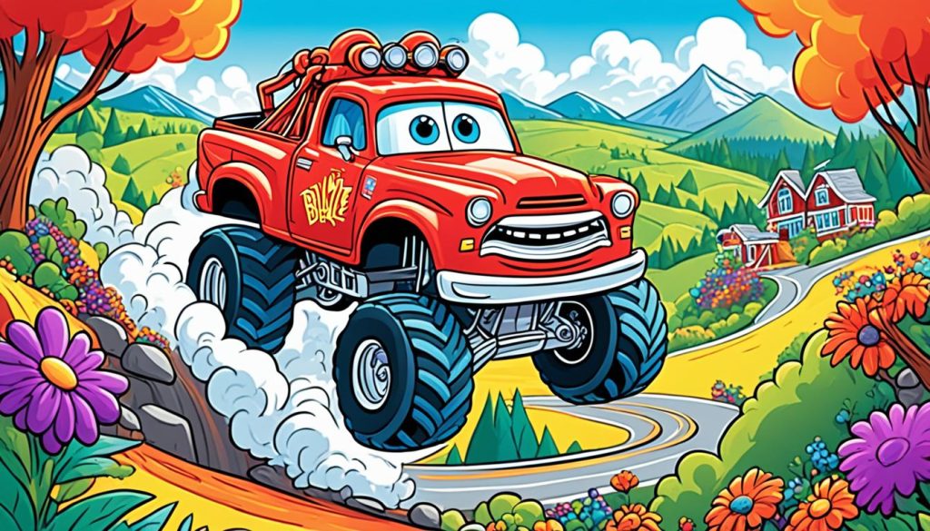 Blaze online coloring pages